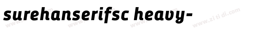 surehanserifsc heavy字体转换